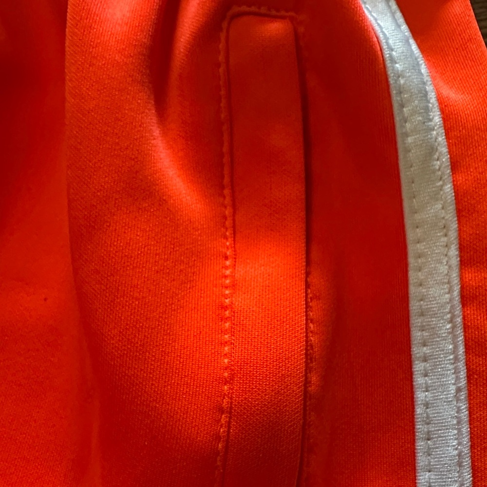 Old School Glory Bright Orange Athletic Shorts with White Trim - Picture 3 of 8